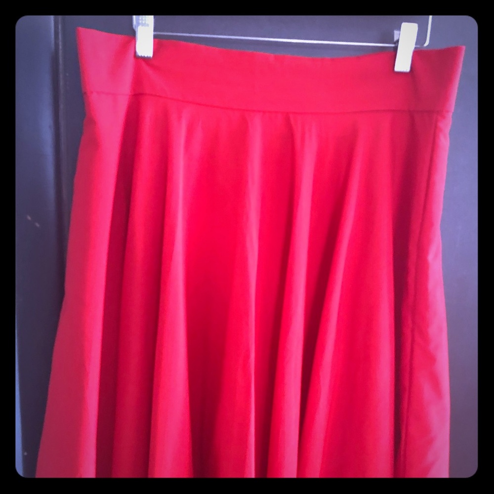 Red skirt